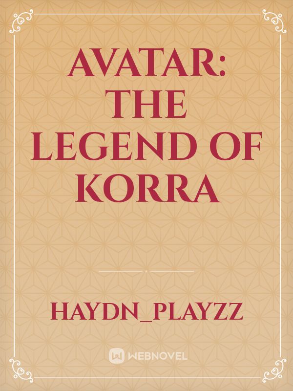 Avatar: The legend of Korra Book