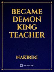 Became demon king teacher Book