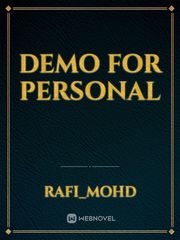 Demo for Personal Book