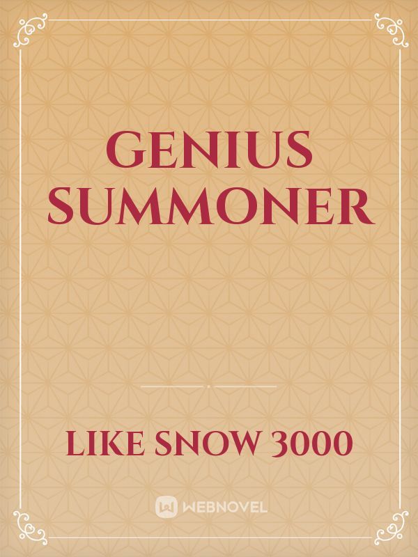 Genius Summoner Book