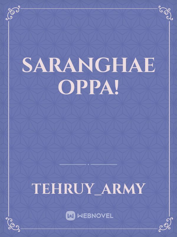 Saranghae Oppa! Book