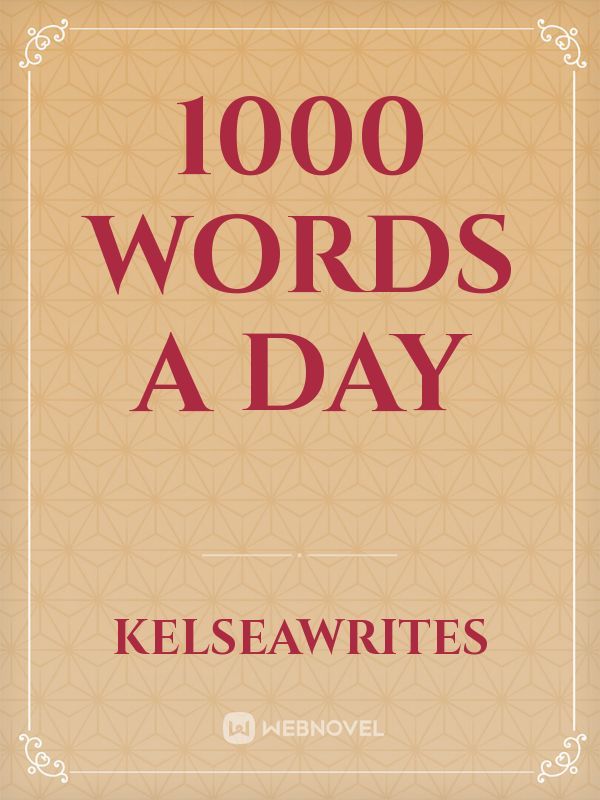 1000 words a day Book