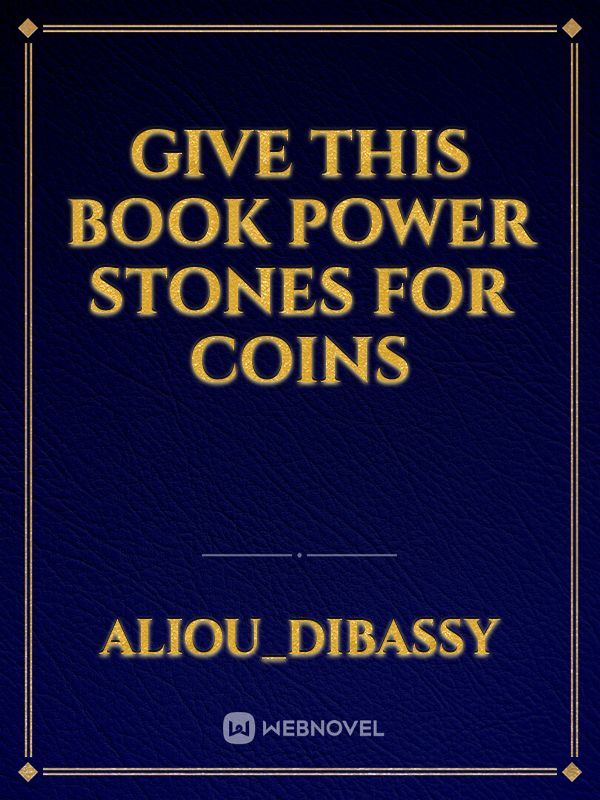 Give this book power stones for coins