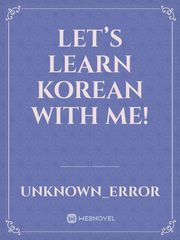 Let’s learn korean with me! Book