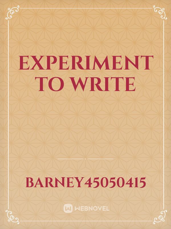 Experiment to write Book