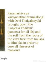 BHAVA SAMADHI DARSHAN OF LORD VAIDHEESWARA Book
