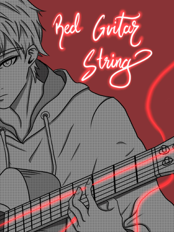 Red Guitar String Book