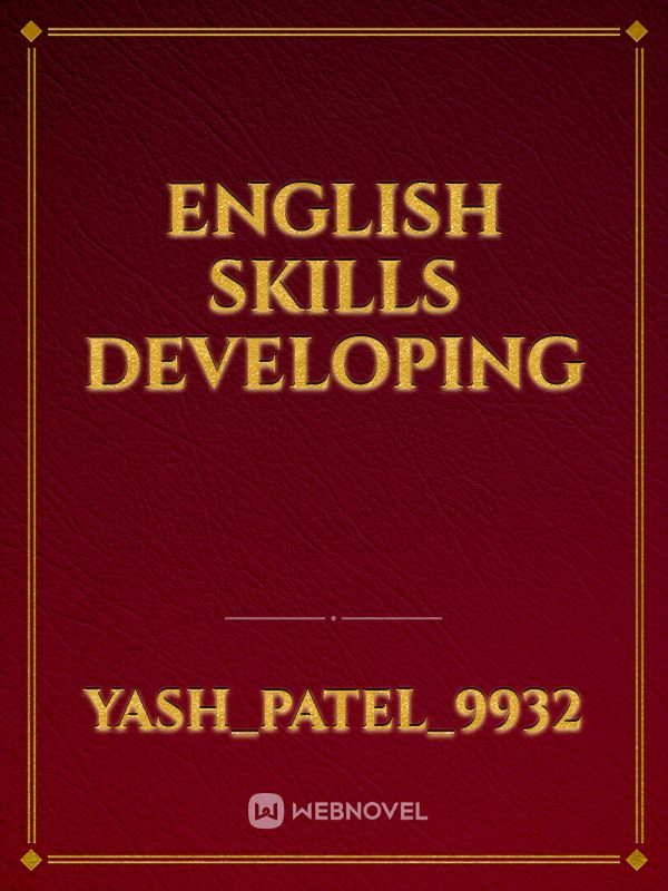 English skills developing