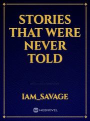 Stories that were never told Book