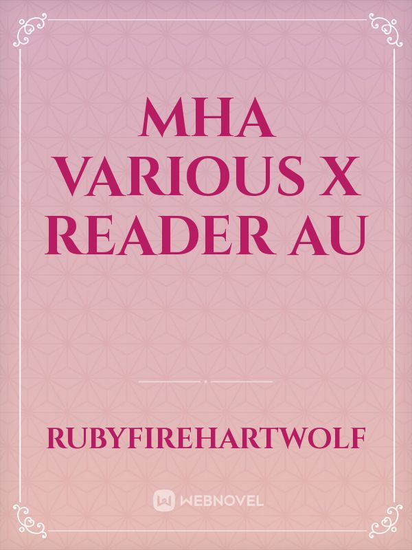 Mha various x reader
AU