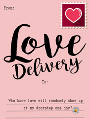 Love Delivery Book