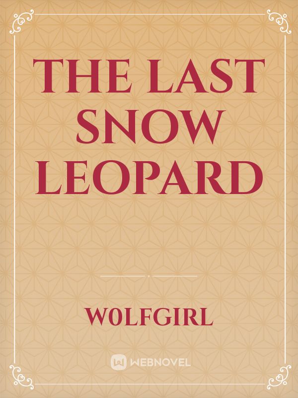 The last snow Leopard Book