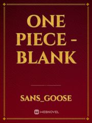 One Piece - Blank Book