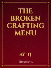the broken crafting menu Book