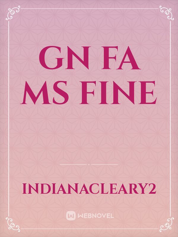 Gn FA Ms fine Book