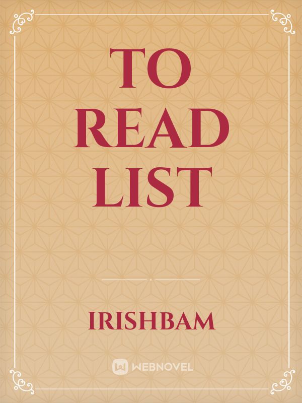 To Read List Book