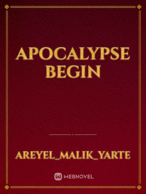 apocalypse begin Book