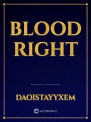 Blood right Book