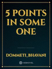 5 POINTS IN SOME ONE Book