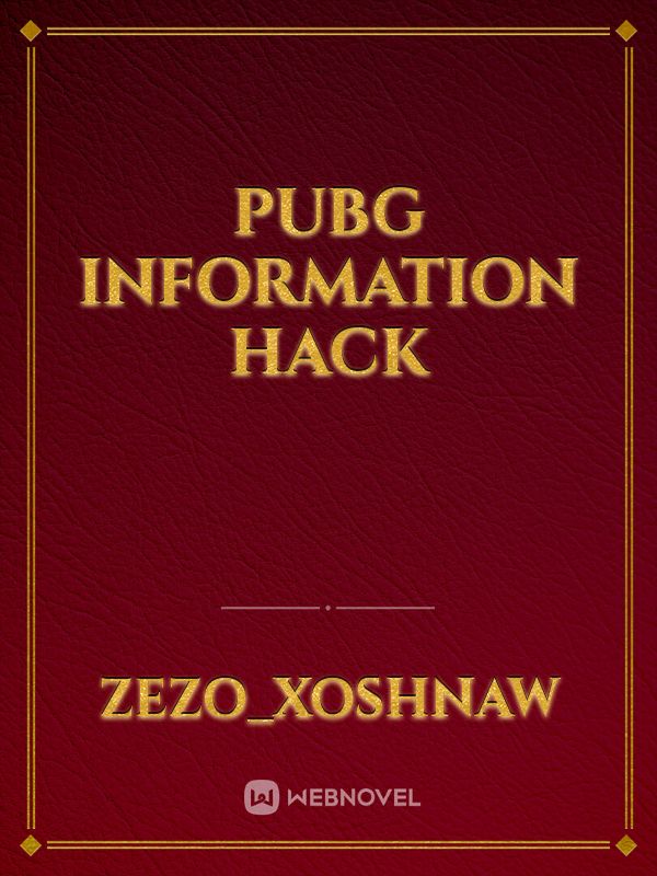 Pubg Information Hack Book