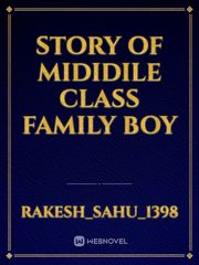 story of mididile class family boy Book