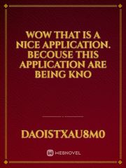 wow that is a nice application. becouse this application are being kno Book