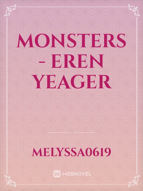 monsters - eren yeager Book