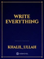 Write everything Book
