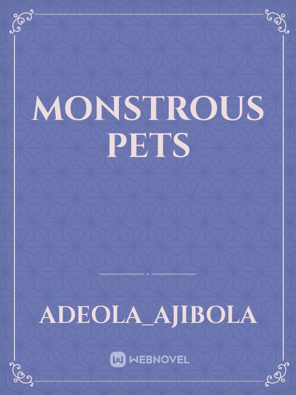 monstrous pets Book