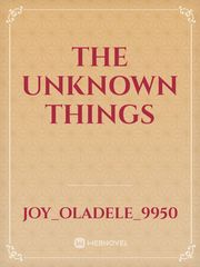The unknown Things Book