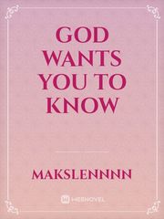 God Wants You To Know Book