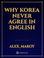 Why korea never agree in english Book