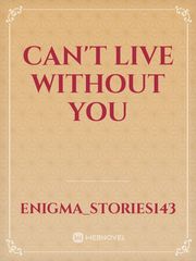 can't live without you Book