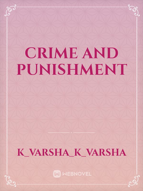 crime and punishment Book