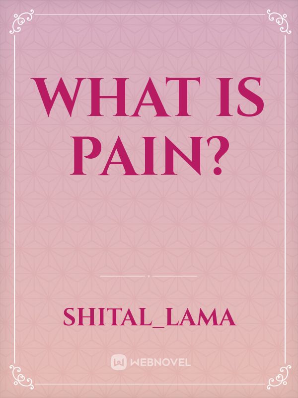 What is pain? Book