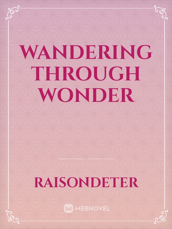Wandering through Wonder Book