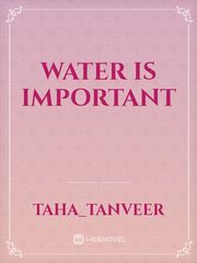water is important Book