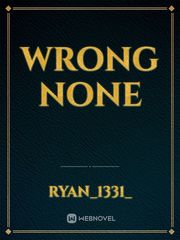 wrong none Book