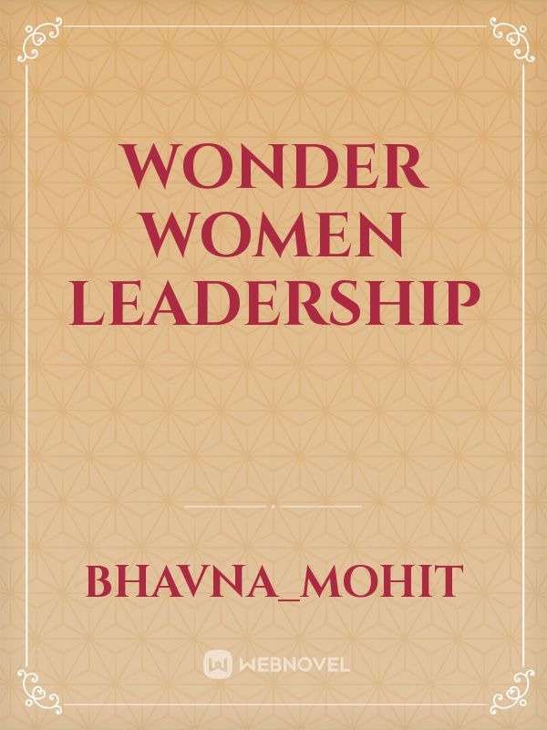 Wonder women leadership