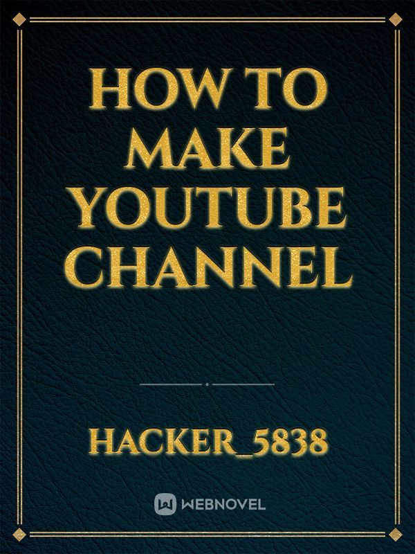 How to make YouTube channel Book