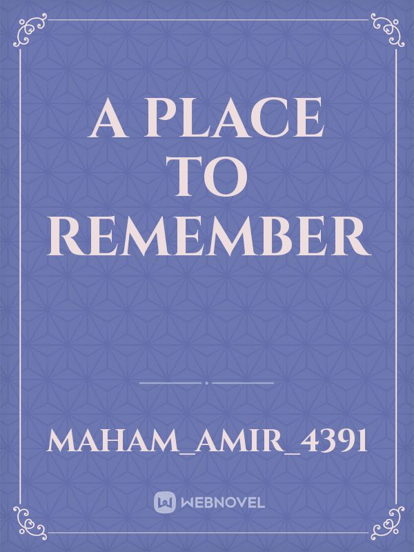 A place to remember Book