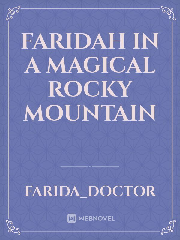 Faridah in a magical rocky mountain Book
