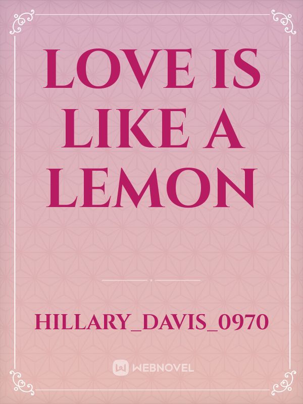 Love is like a Lemon Book