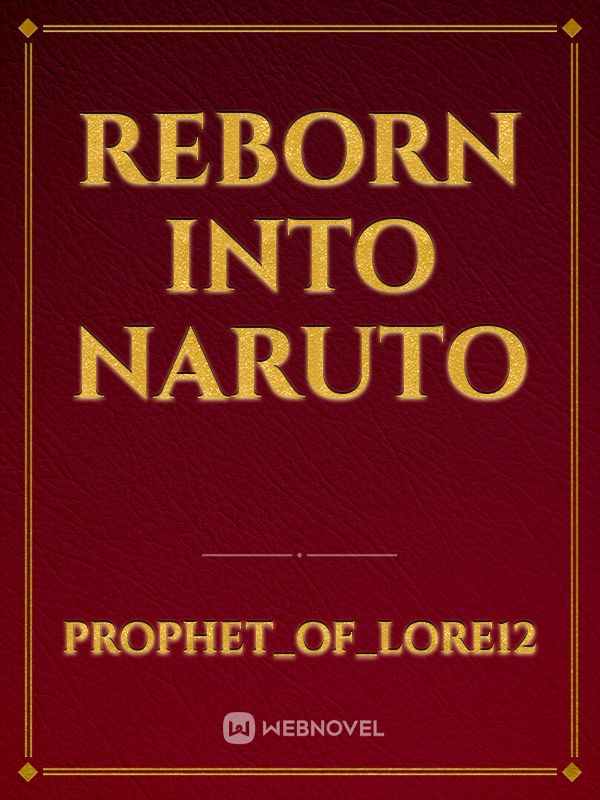 Reborn Into Naruto Book
