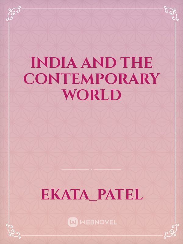 India and the Contemporary world Book