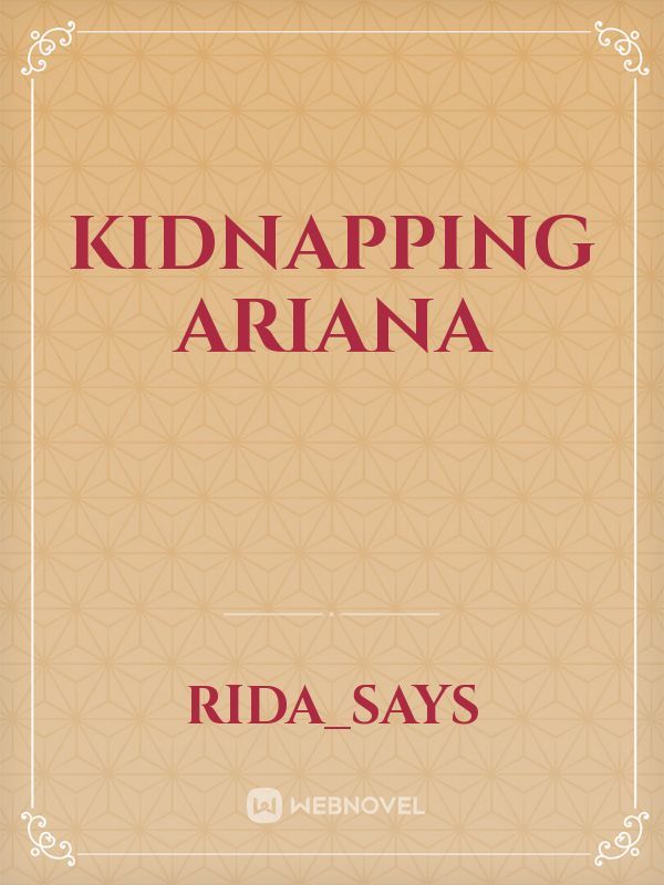Kidnapping Ariana Book