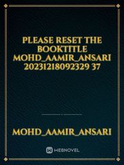 please reset the booktitle Mohd_Aamir_Ansari 20231218092329 37 Book