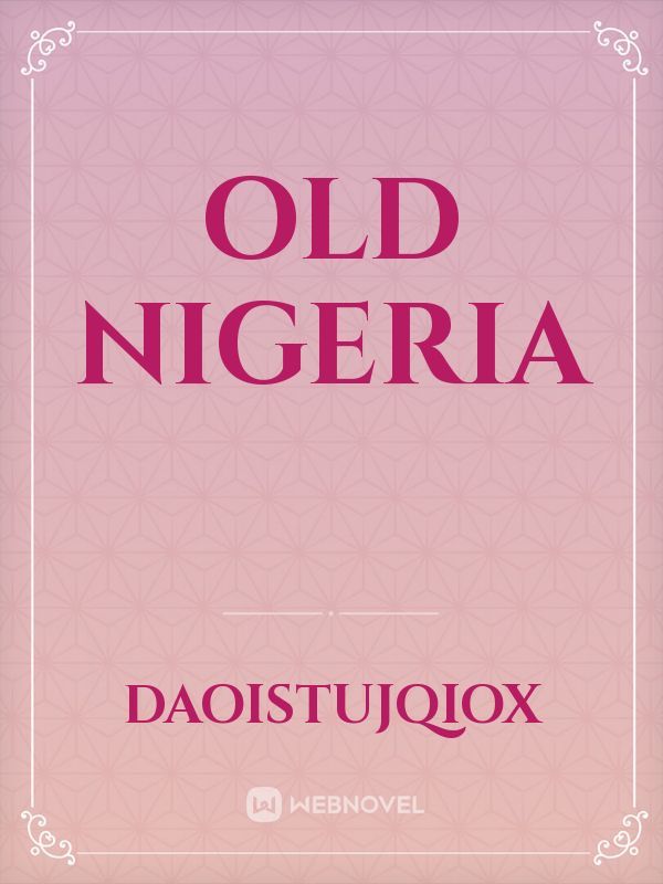 Old Nigeria Book