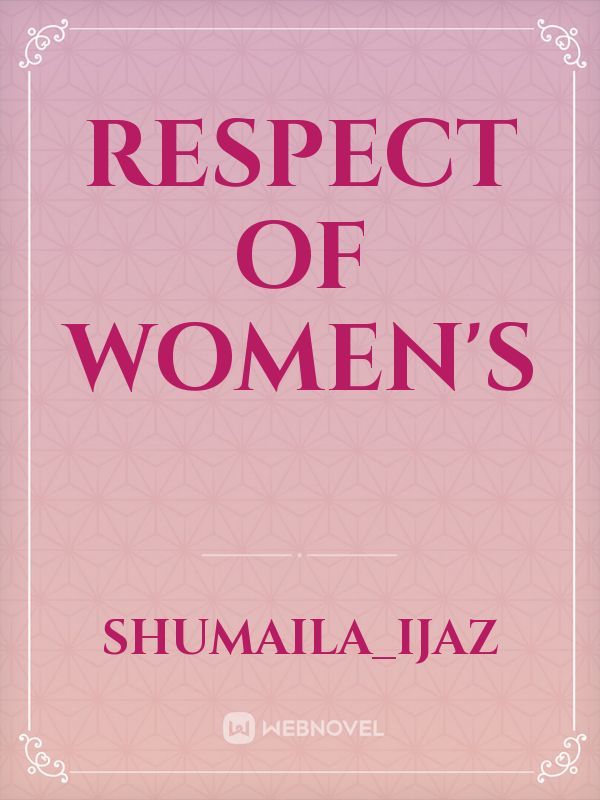 respect of women's Book