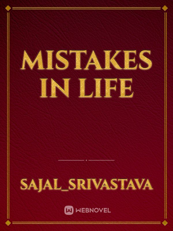 Mistakes in life Book